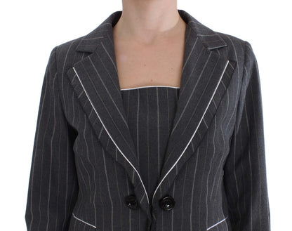 Completo abito tubino e blazer elasticizzato grigio BENCIVENGA
