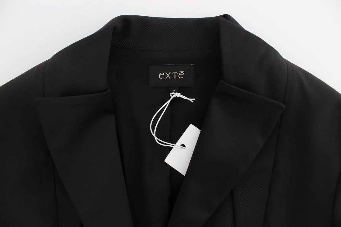 Giacca blazer monopetto elasticizzata nera Exte