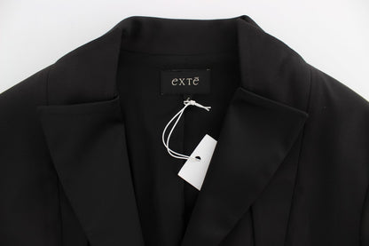 Giacca blazer monopetto elasticizzata nera Exte