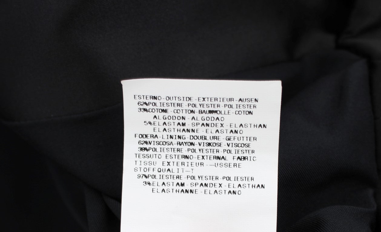 Giacca blazer monopetto elasticizzata nera Exte