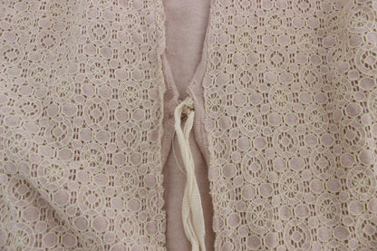 PINK MEMORIES Maglione avvolgente in pizzo floreale rosa