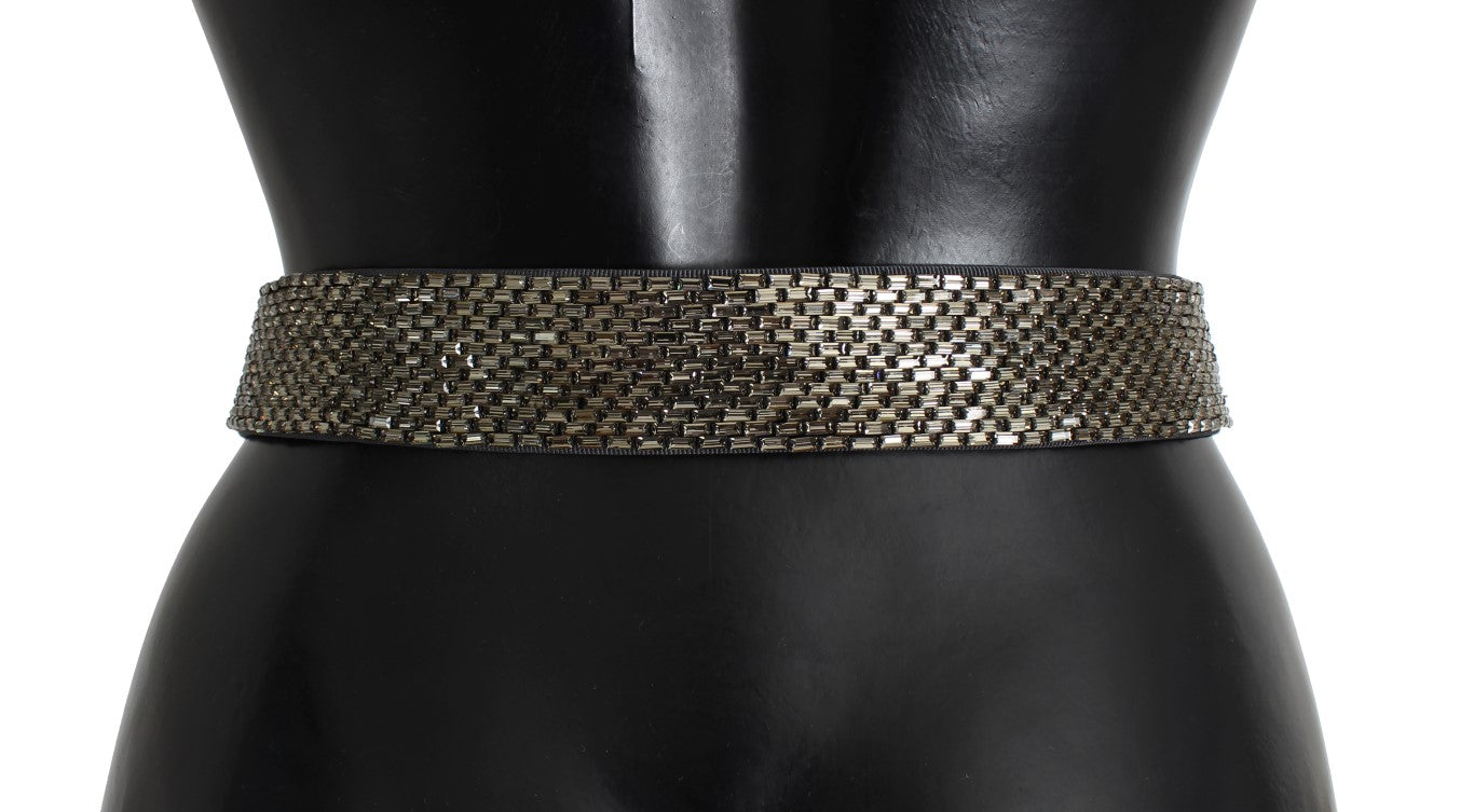Cintura con fibbia in cristallo e paillettes Dolce &amp; Gabbana