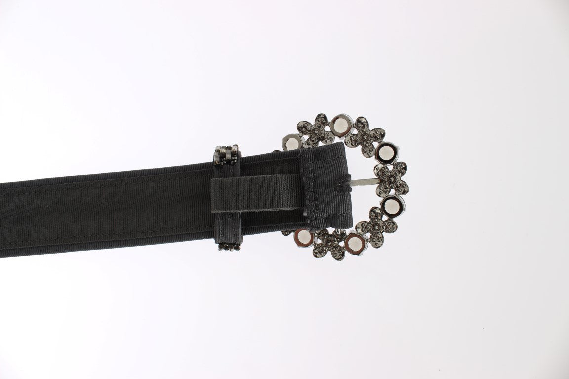 Cintura con fibbia in cristallo e paillettes Dolce &amp; Gabbana