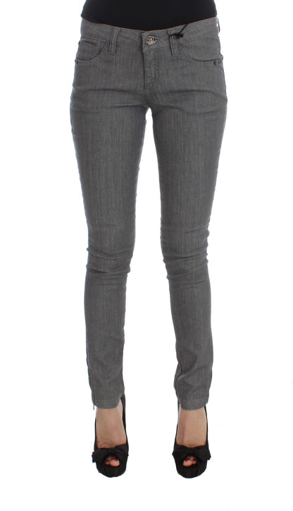 Jeans slim fit in misto cotone grigio Costume National