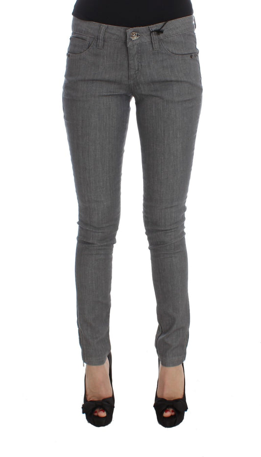 Jeans slim fit in misto cotone grigio Costume National