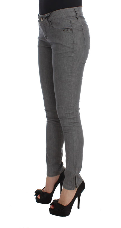 Jeans slim fit in misto cotone grigio Costume National