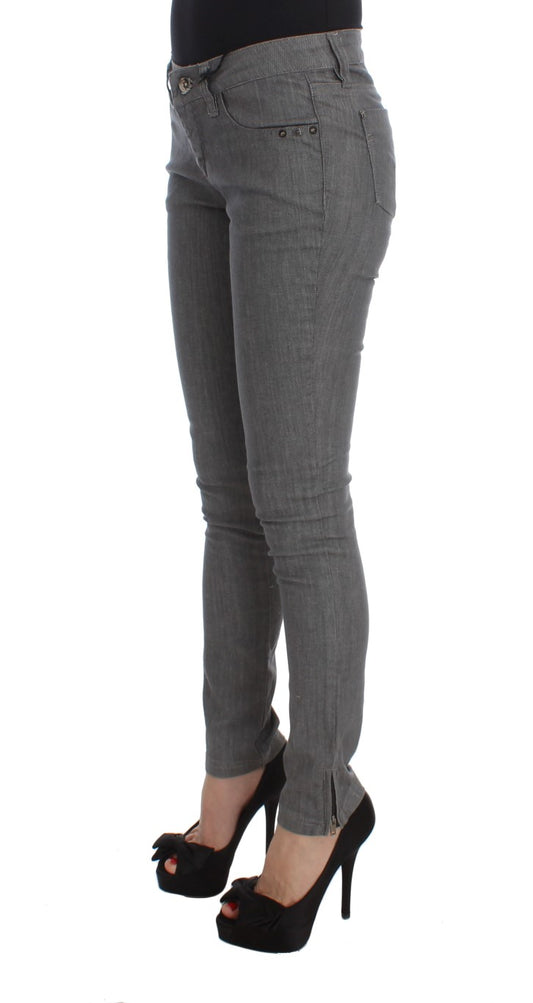 Jeans slim fit in misto cotone grigio Costume National