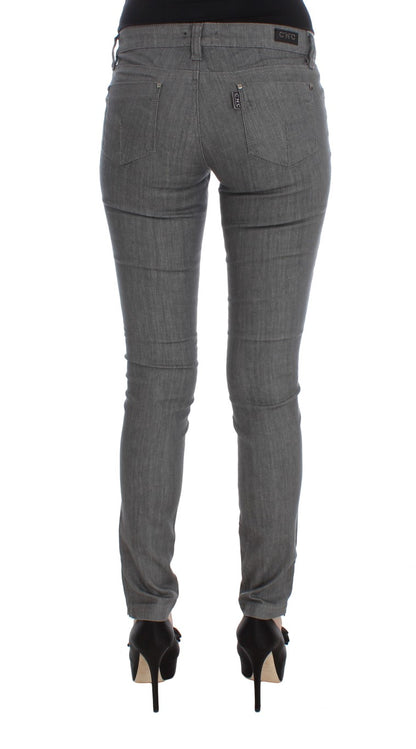 Jeans slim fit in misto cotone grigio Costume National
