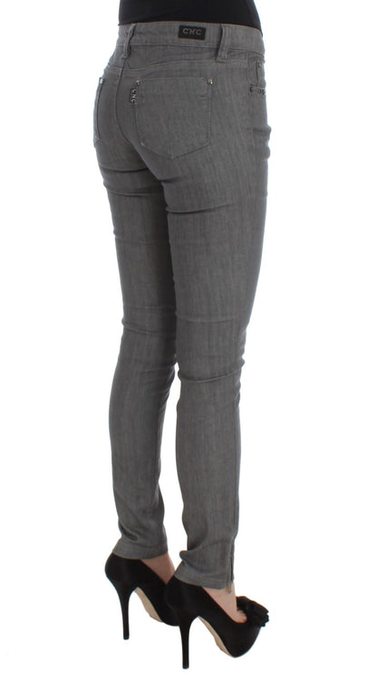 Jeans slim fit in misto cotone grigio Costume National