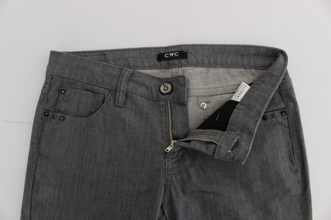 Jeans slim fit in misto cotone grigio Costume National