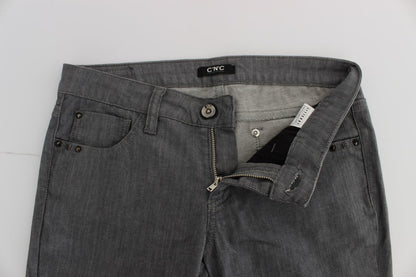 Jeans slim fit in misto cotone grigio Costume National
