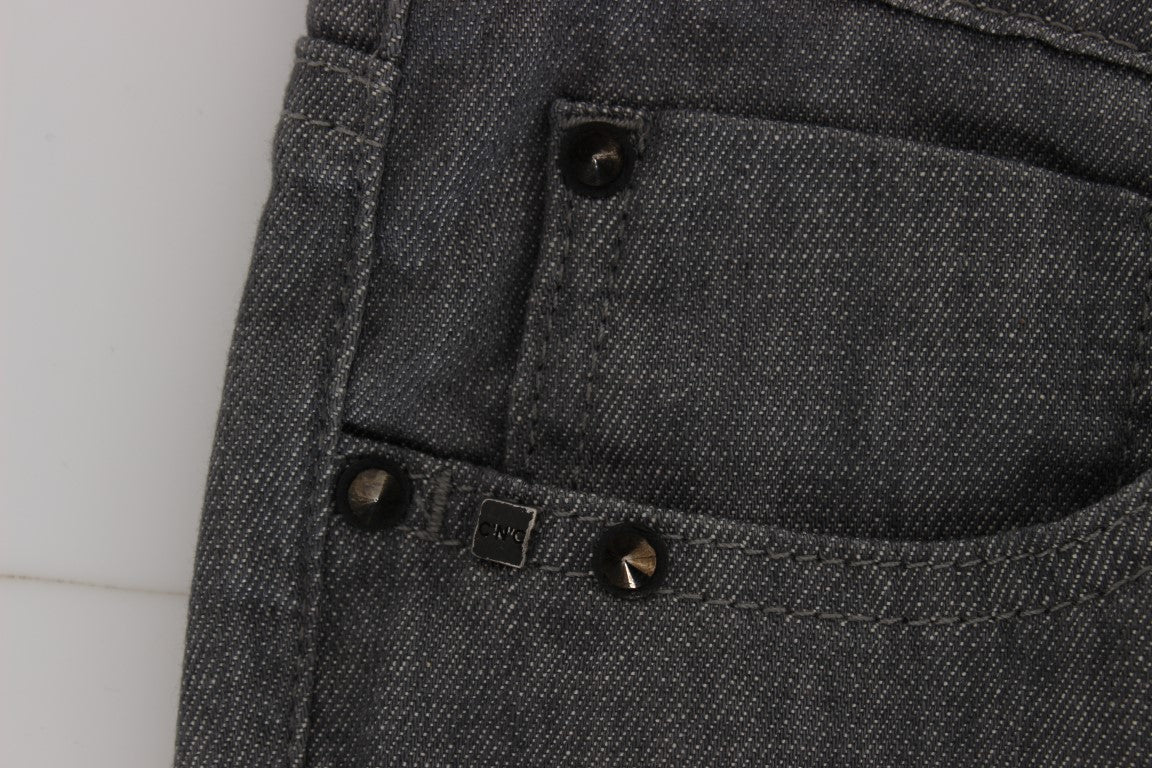 Jeans slim fit in misto cotone grigio Costume National
