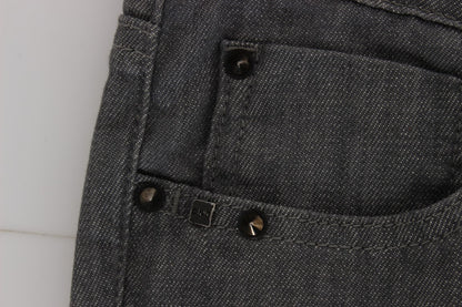 Jeans slim fit in misto cotone grigio Costume National