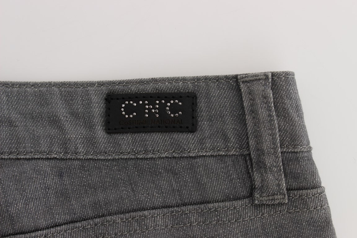 Jeans slim fit in misto cotone grigio Costume National