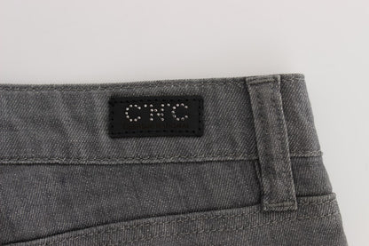 Jeans slim fit in misto cotone grigio Costume National