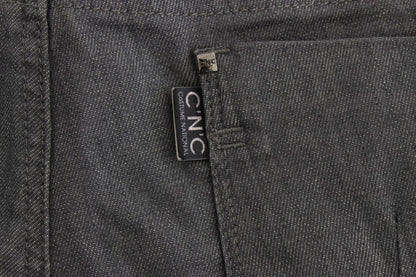 Jeans slim fit in misto cotone grigio Costume National