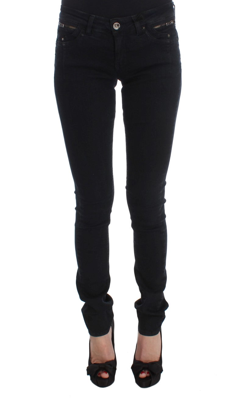 Jeans slim fit in cotone nero Costume National