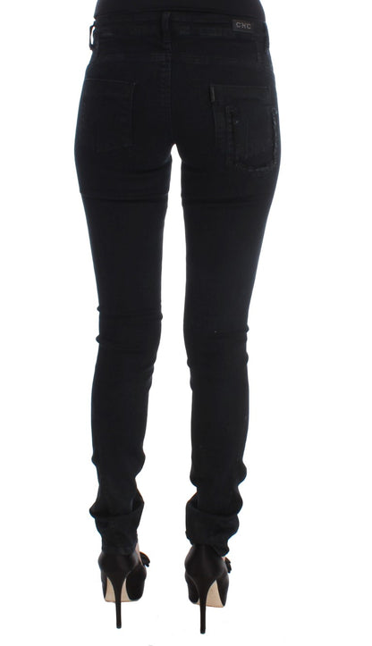 Jeans slim fit in cotone nero Costume National