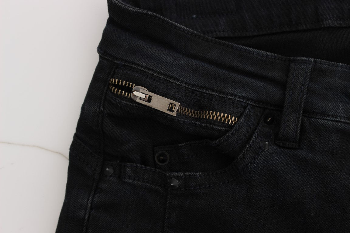 Jeans slim fit in cotone nero Costume National