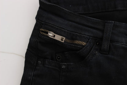 Jeans slim fit in cotone nero Costume National