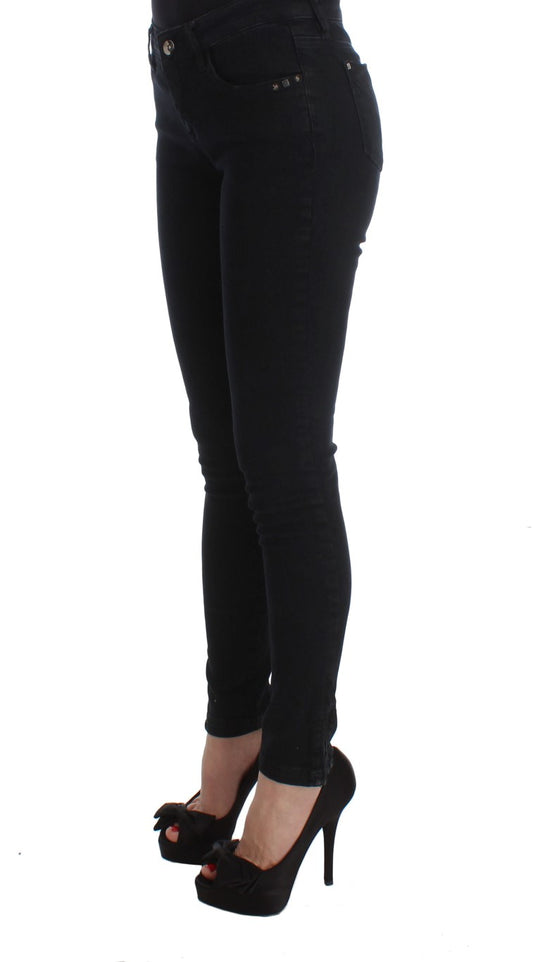 Jeans slim fit in cotone nero Costume National