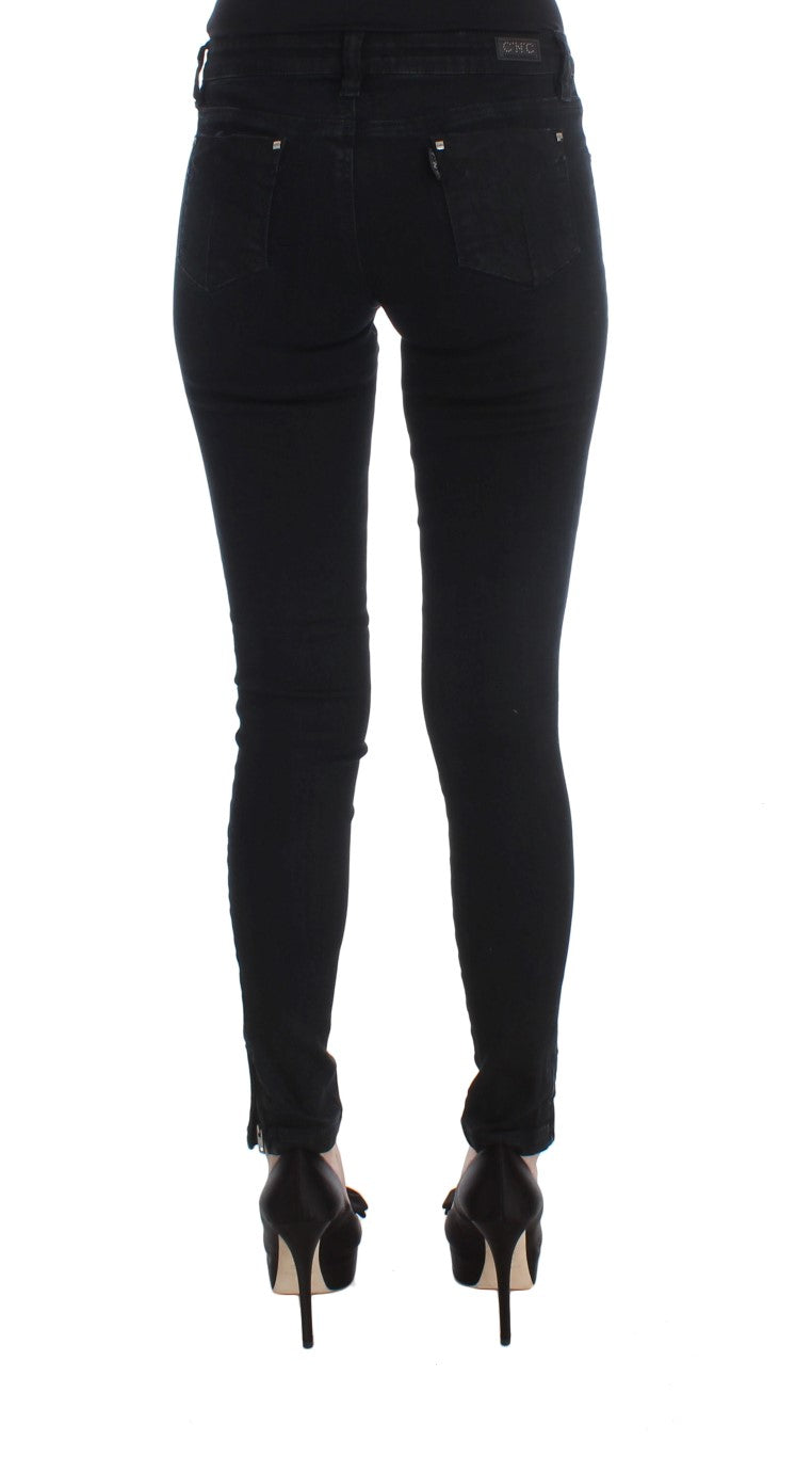 Jeans slim fit in cotone nero Costume National