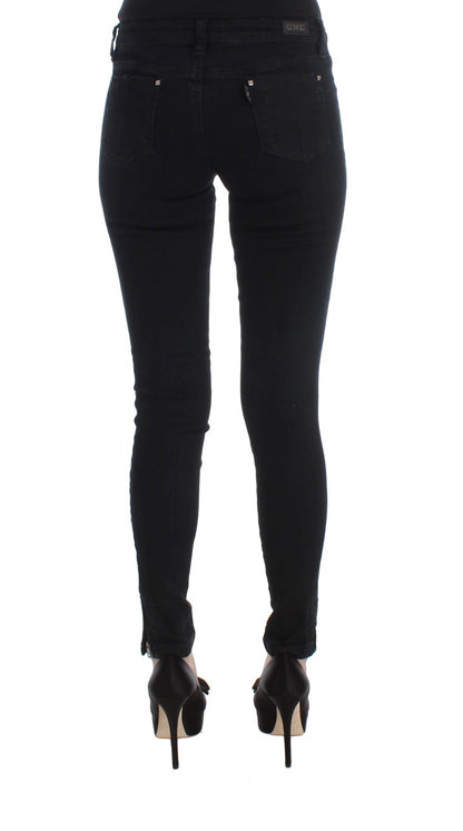 Jeans slim fit in cotone nero Costume National
