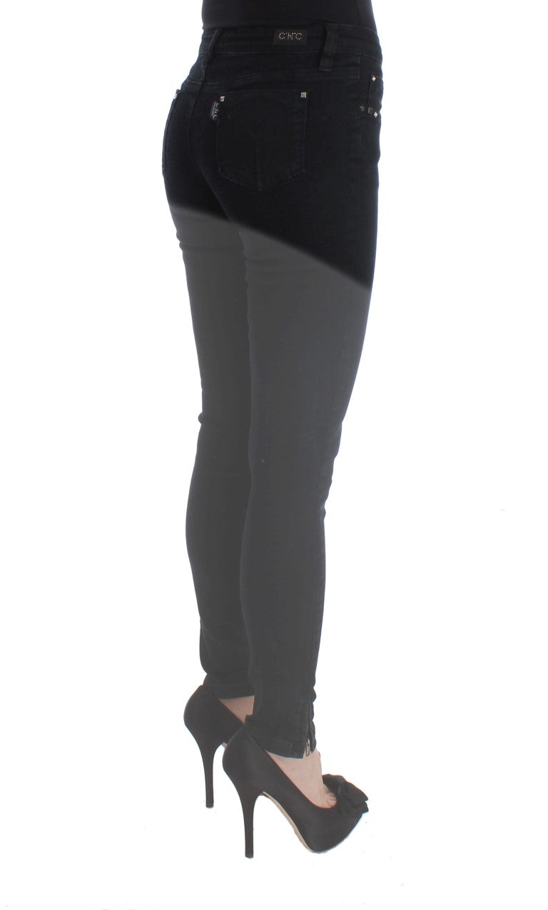 Jeans slim fit in cotone nero Costume National