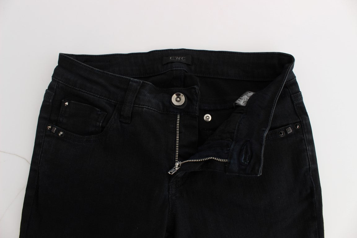 Jeans slim fit in cotone nero Costume National