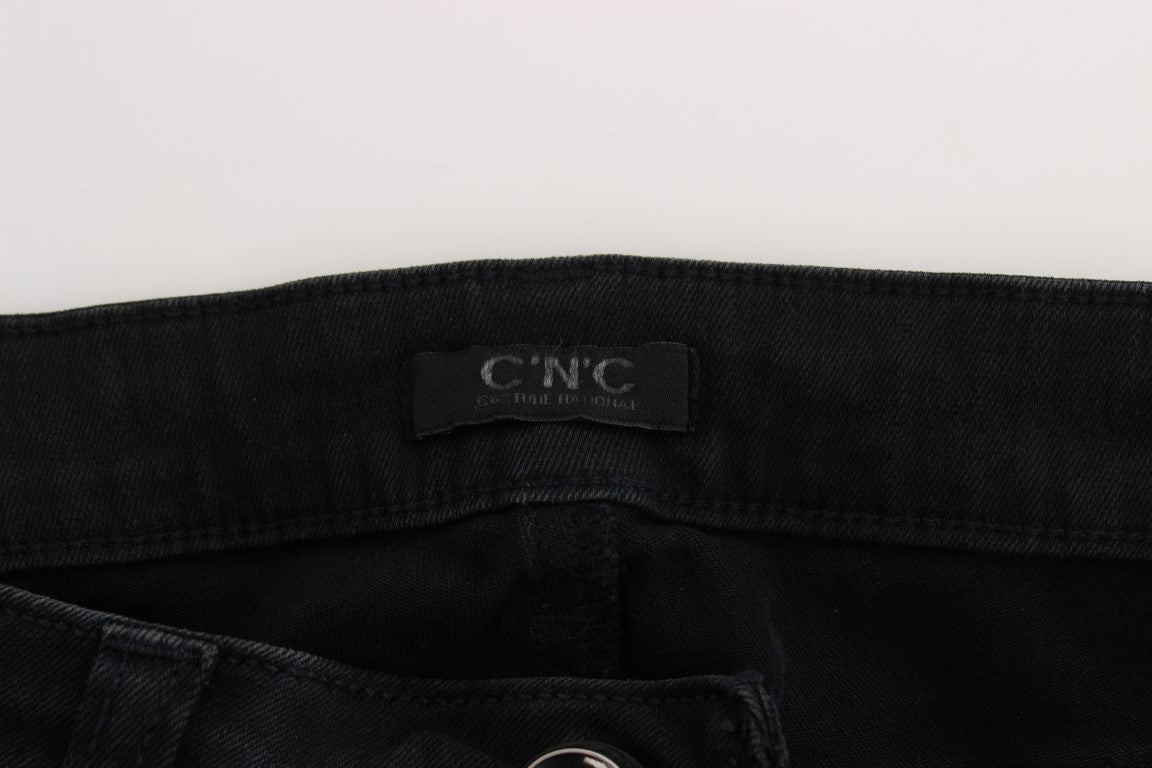 Jeans slim fit in cotone nero Costume National
