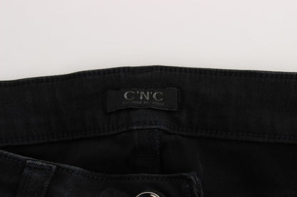 Jeans slim fit in cotone nero Costume National