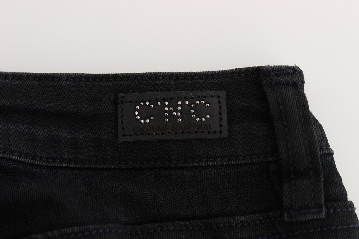 Jeans slim fit in cotone nero Costume National