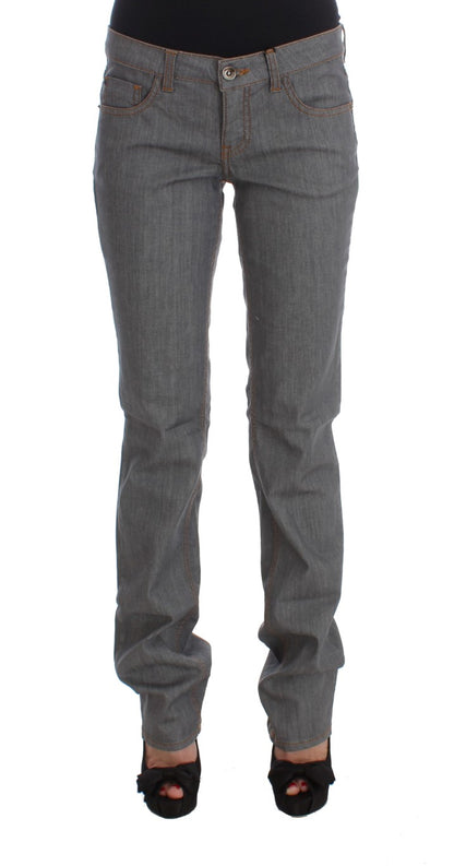 Jeans in denim grigio regular fit in cotone Costume National