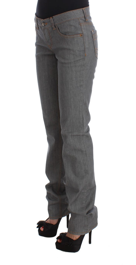 Jeans in denim grigio regular fit in cotone Costume National