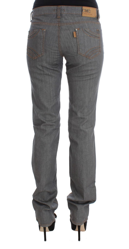 Jeans in denim grigio regular fit in cotone Costume National