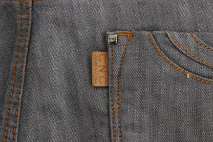 Jeans in denim grigio regular fit in cotone Costume National