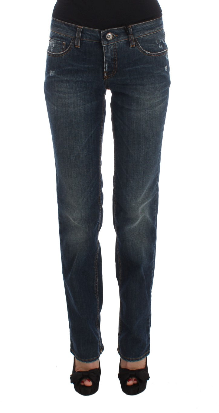 Jeans bootcut in misto cotone blu Costume National