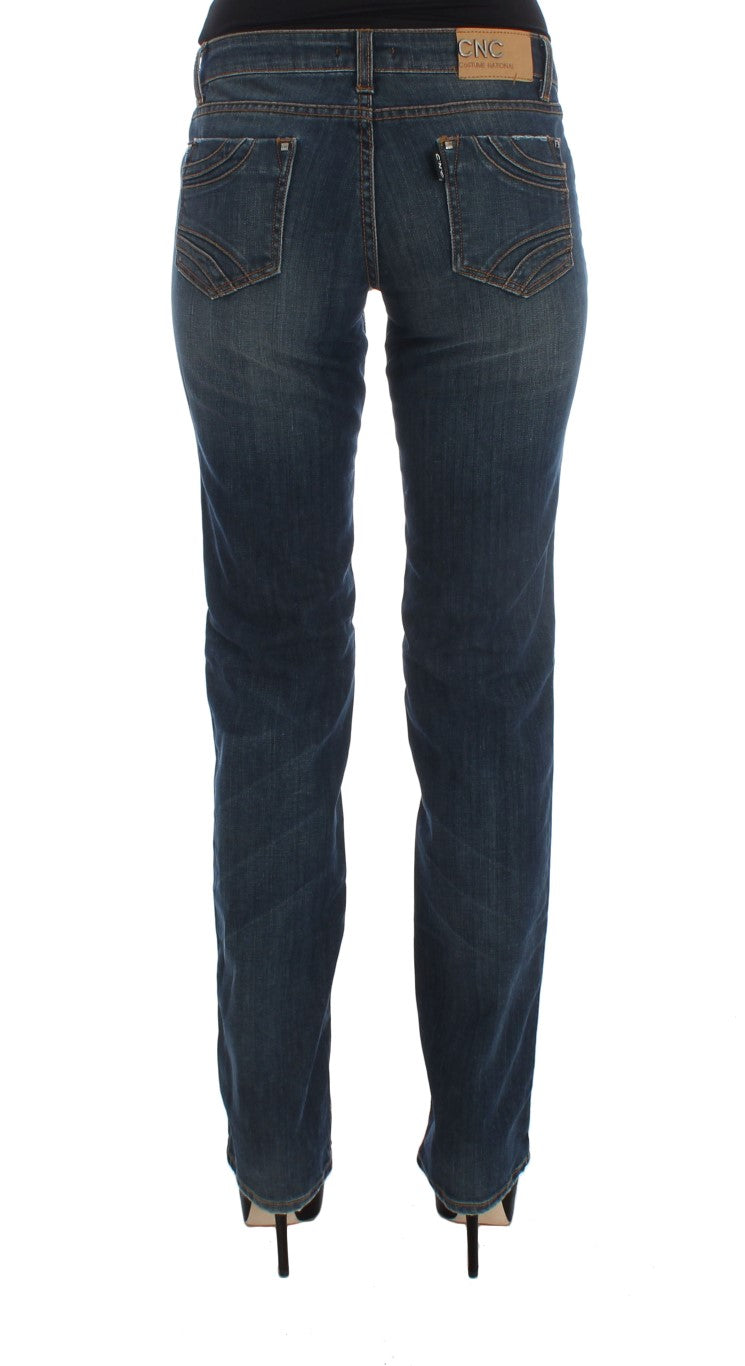 Jeans bootcut in misto cotone blu Costume National