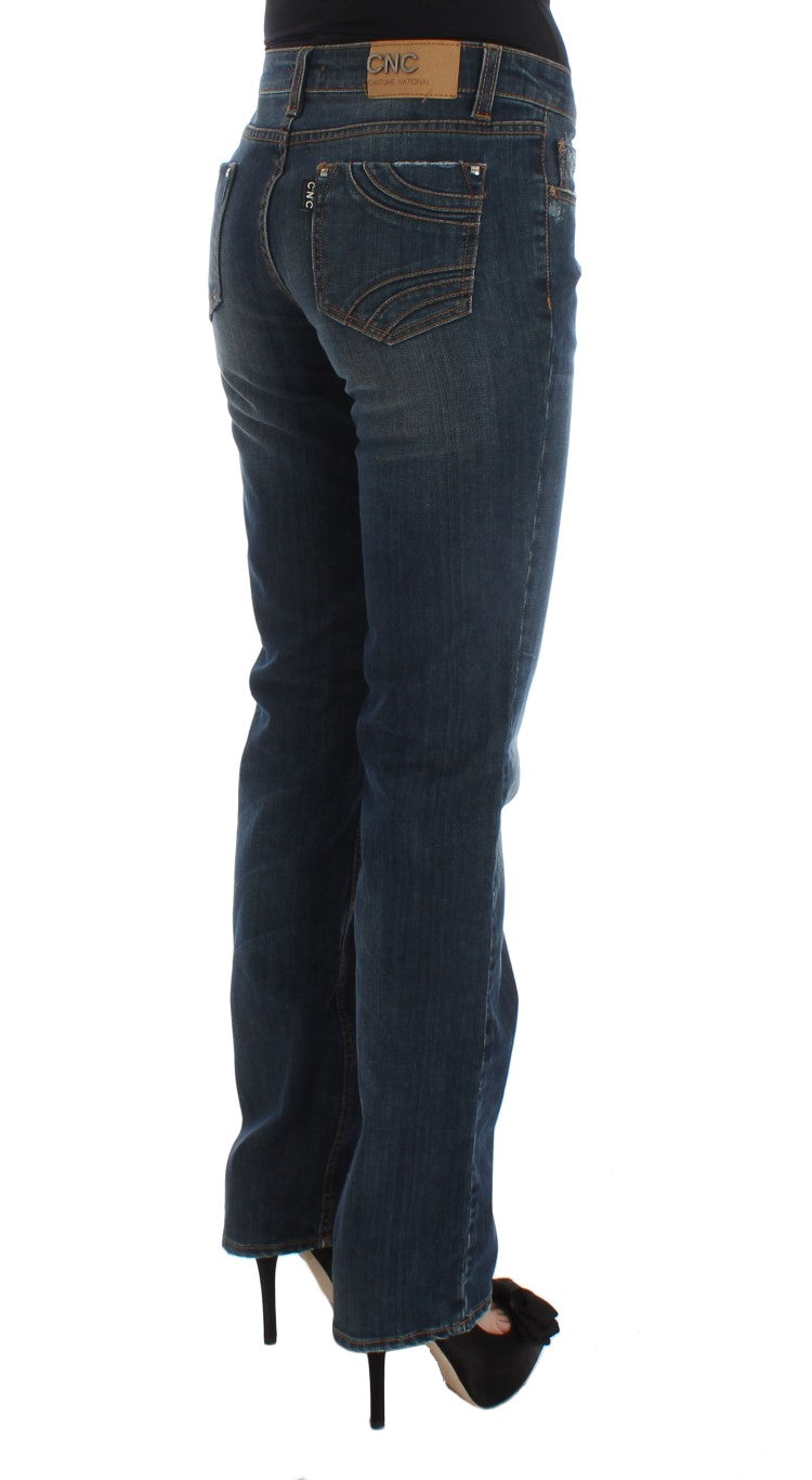 Jeans bootcut in misto cotone blu Costume National