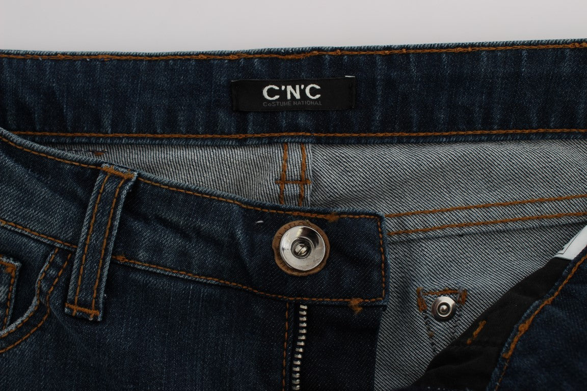 Jeans bootcut in misto cotone blu Costume National