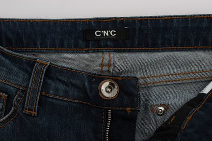 Jeans bootcut in misto cotone blu Costume National