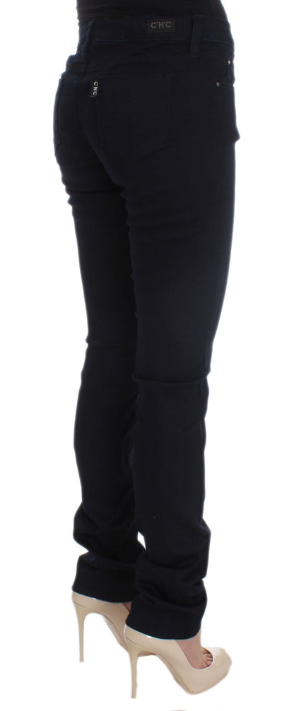 Jeans slim fit in misto cotone blu Costume National