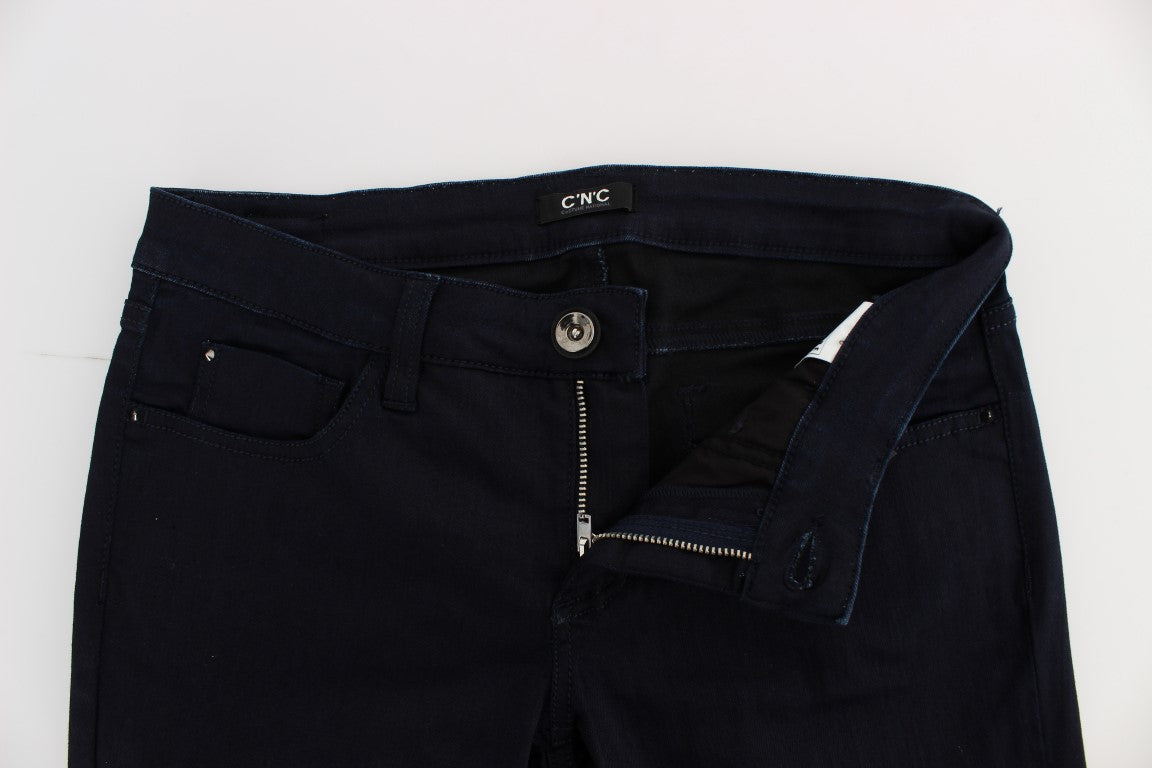 Jeans slim fit in misto cotone blu Costume National