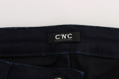 Jeans slim fit in misto cotone blu Costume National