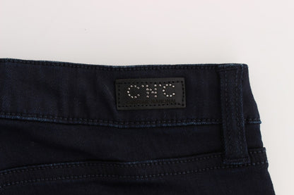 Jeans slim fit in misto cotone blu Costume National