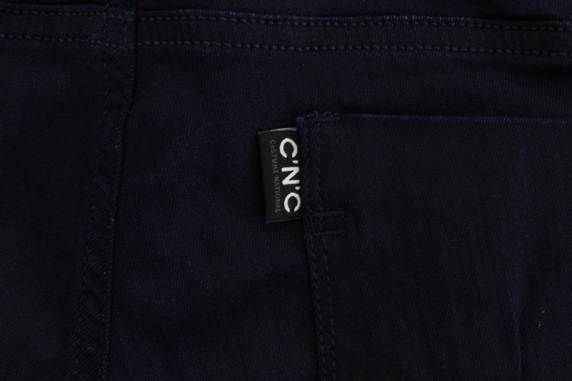 Jeans slim fit in misto cotone blu Costume National