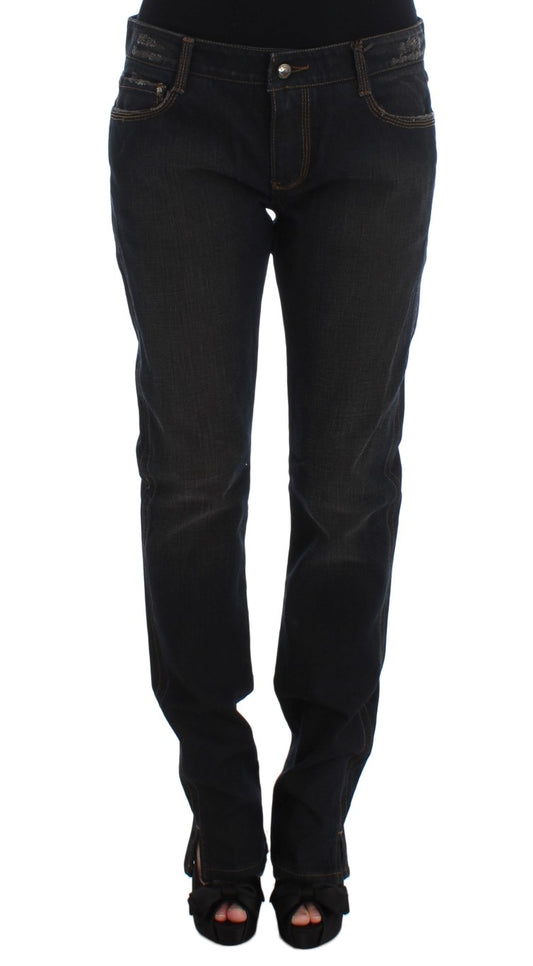 Jeans Boyfriend Ermanno Scervino in cotone lavaggio Blu