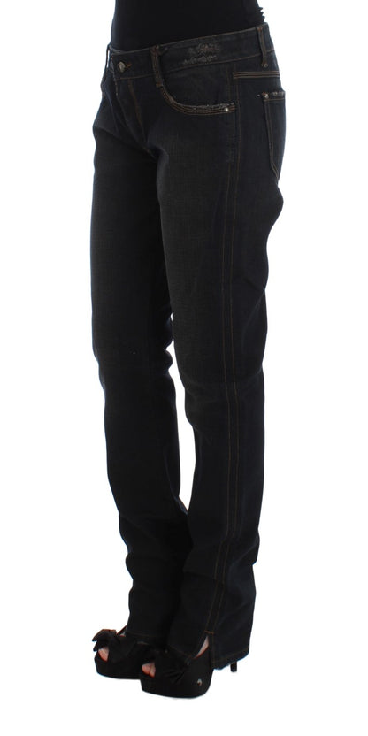Jeans Boyfriend Ermanno Scervino in cotone lavaggio Blu