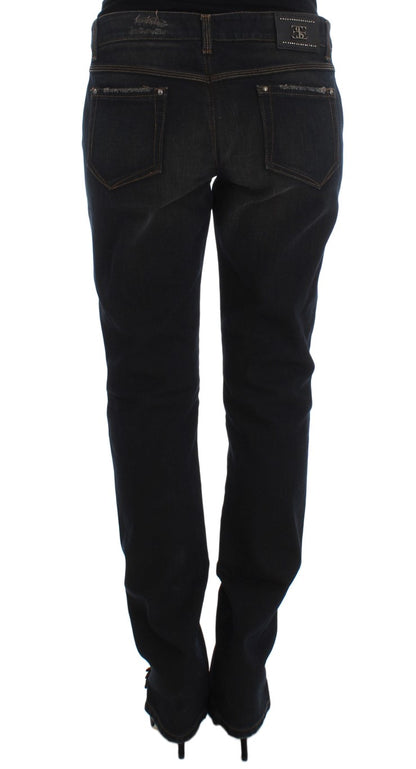 Jeans Boyfriend Ermanno Scervino in cotone lavaggio Blu