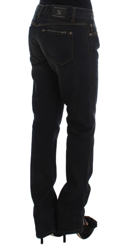 Jeans Boyfriend Ermanno Scervino in cotone lavaggio Blu